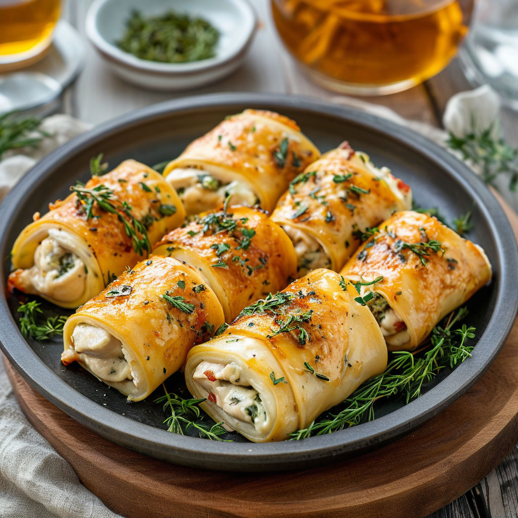 Куриные рулетики с сыром и зеленью: нежное мясо и яркий вкус!