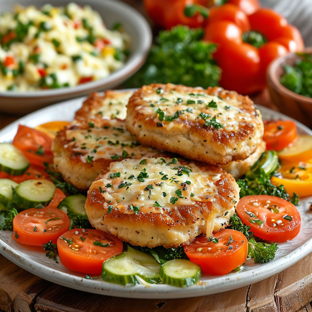 Куриные котлеты с овощами и сыром: сочные и ароматные!
