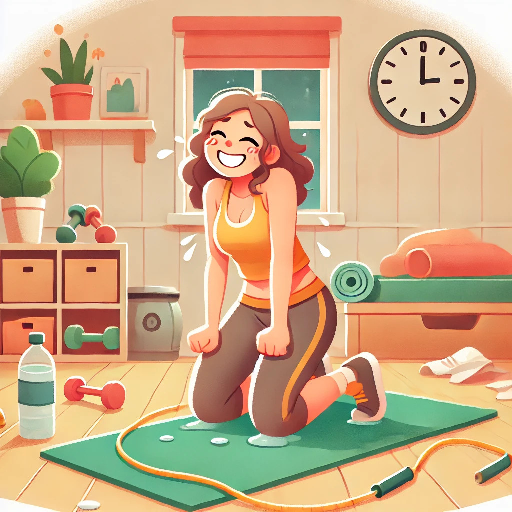 Первый шаг в фитнесе — осознать, что коврик тоже место для отдыха)