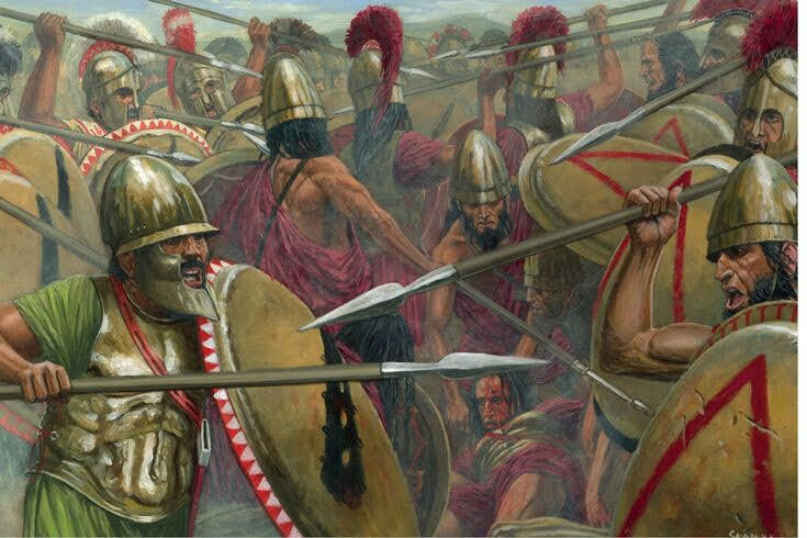 Сражение фиванцев и спартанцев