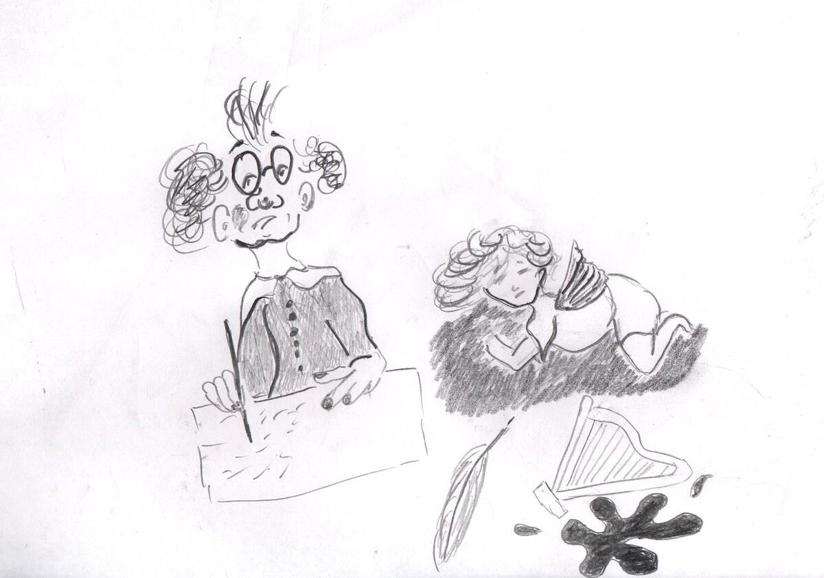 рисунок автора соссем не шедевр, и автор это знает:) 