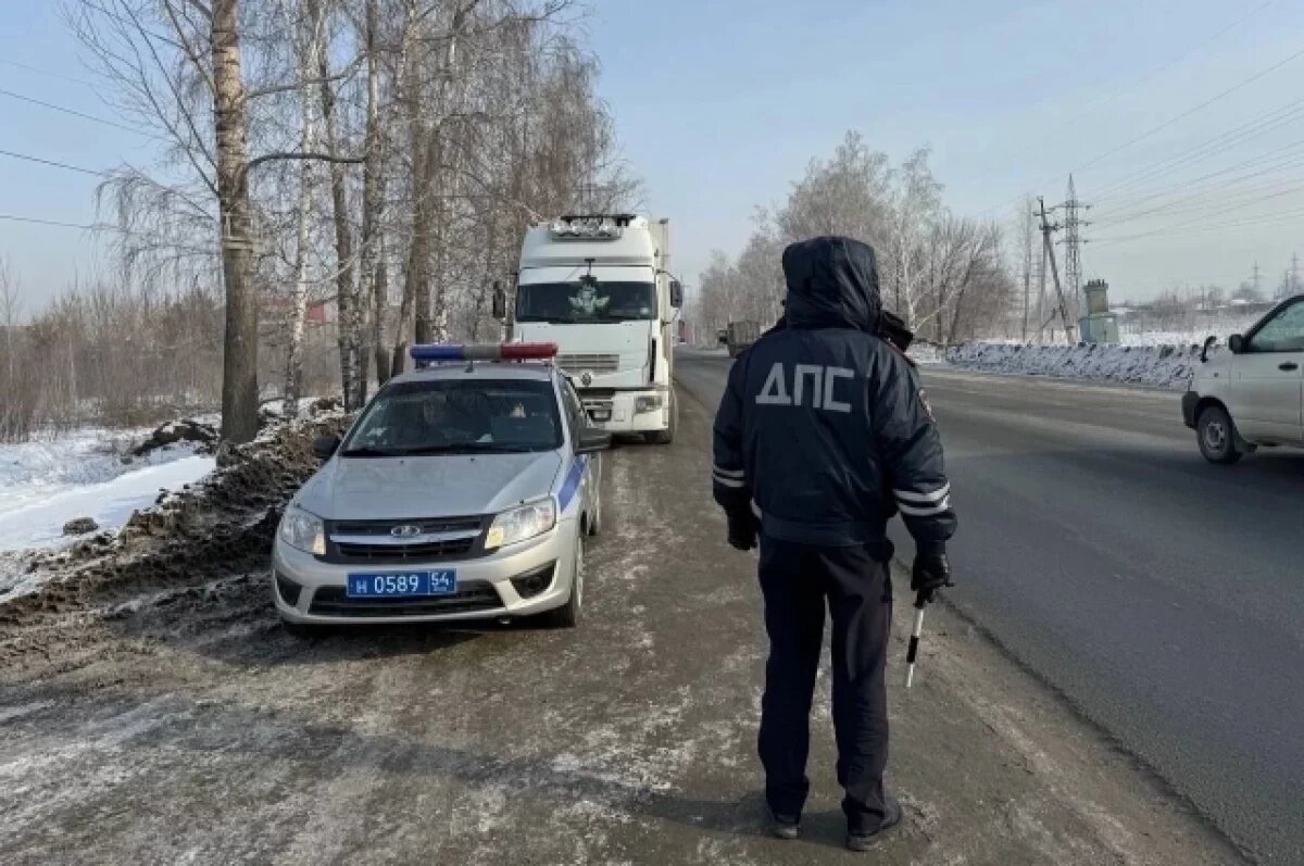    Два грузовика отправили на штрафстоянку в Новосибирске