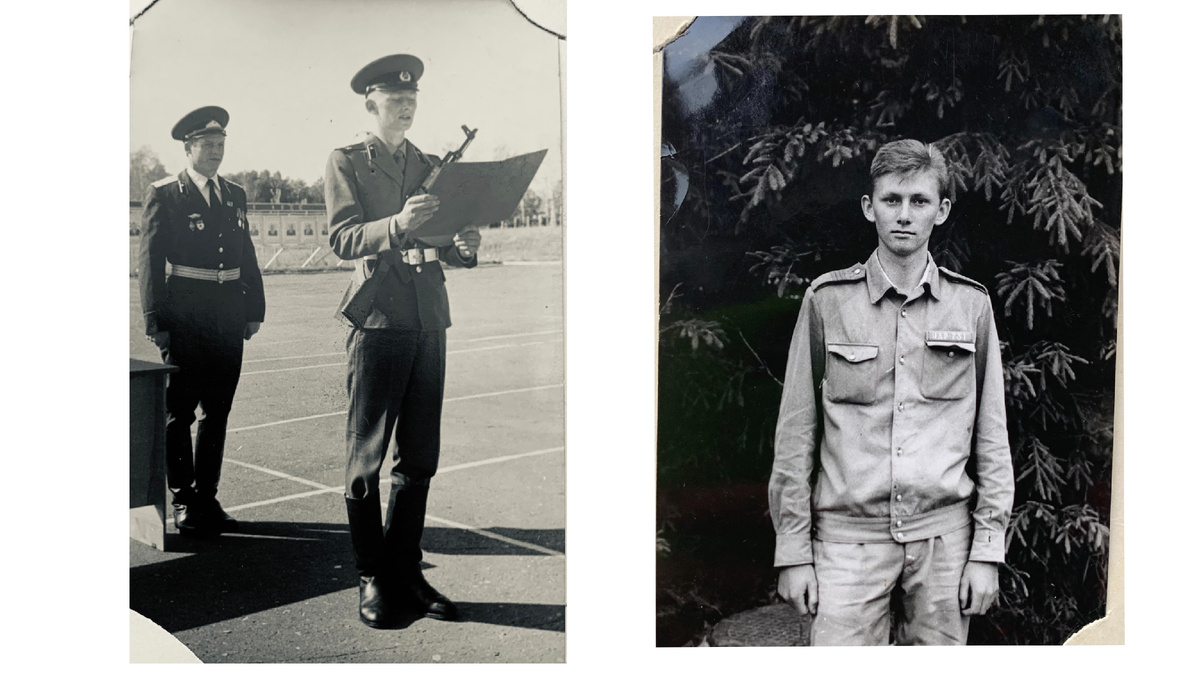 Присяга, Никулин Александр, июль 1988 года. Справа - младший сержант Никулин, 1989 год