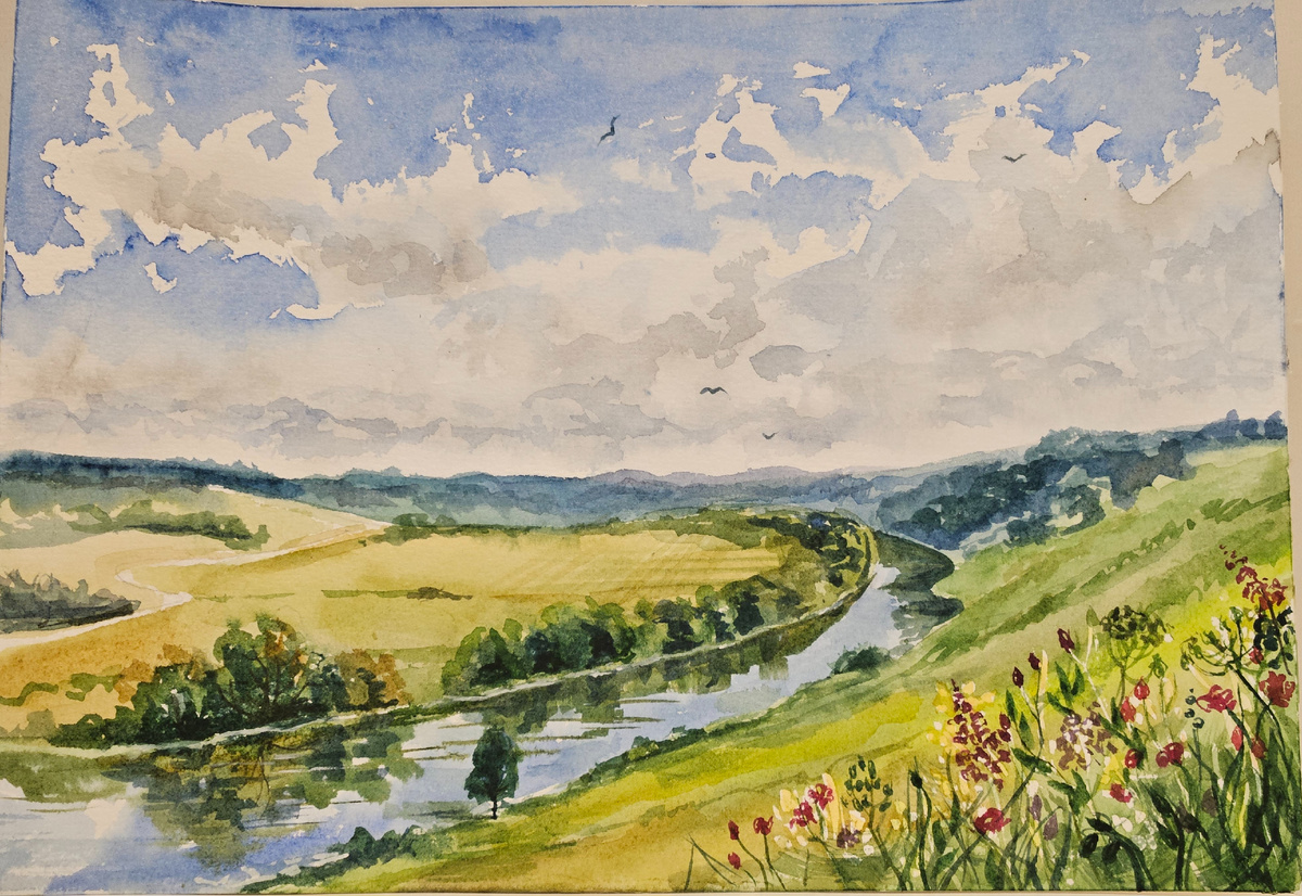 Берег "задран" вверх