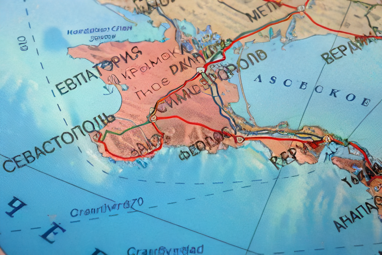 Севастополь на карте Республики Крым / © АрхиФактум