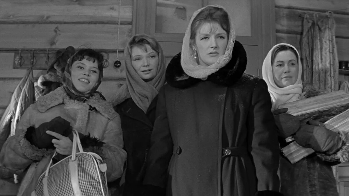 Кадр из фильма «Девчата» (1961). Скриншот.