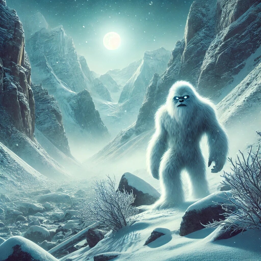 Изображение Йети, созданное нейросетью