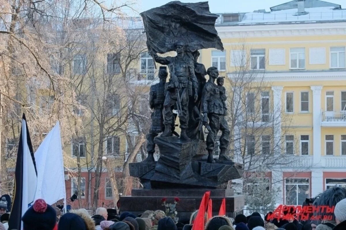    В Перми установили памятник участникам специальной военной операции