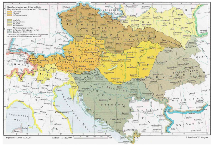 Государства-преемники Австро-Венгрии.