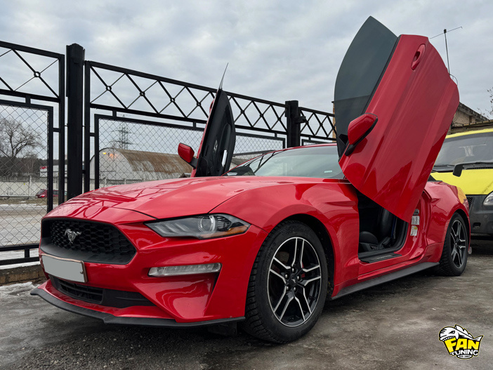 Установка Ламбо-дверей (lambo style doors) на Форд Мустанг (Ford Mustang)