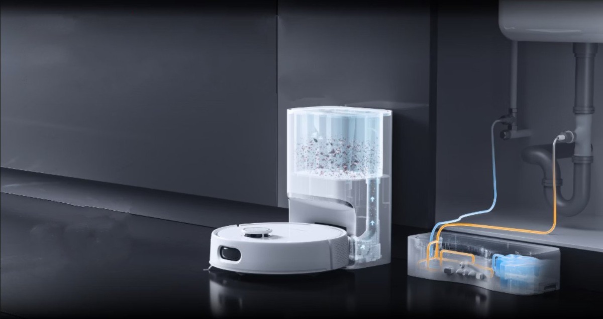   Робот-пылесос Switchbot S10 с подключением к канализации и водопроводу