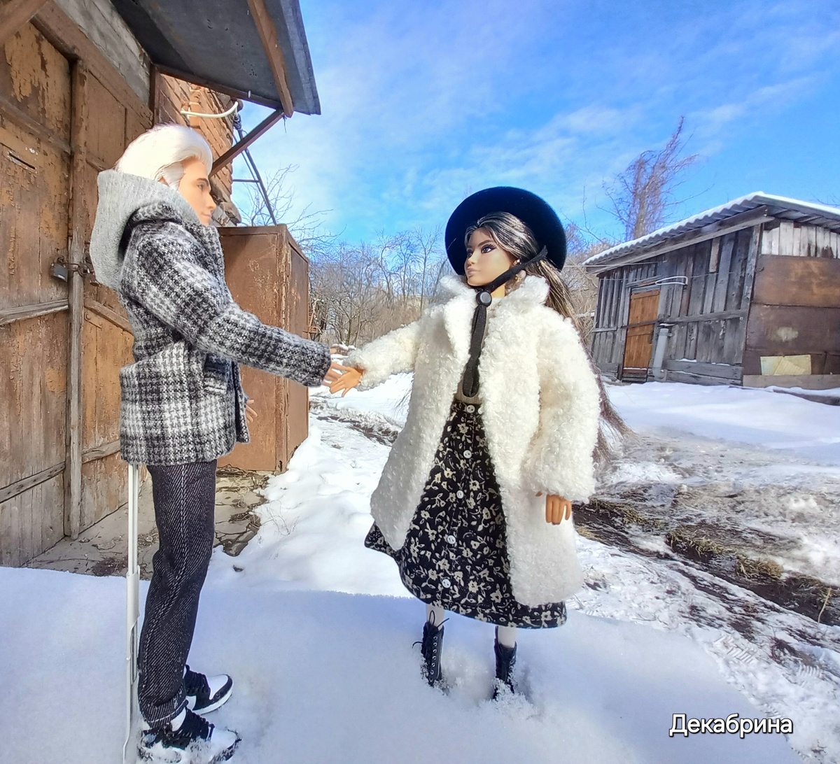 Марта одета в кантри стиле. Мне очень нравится!