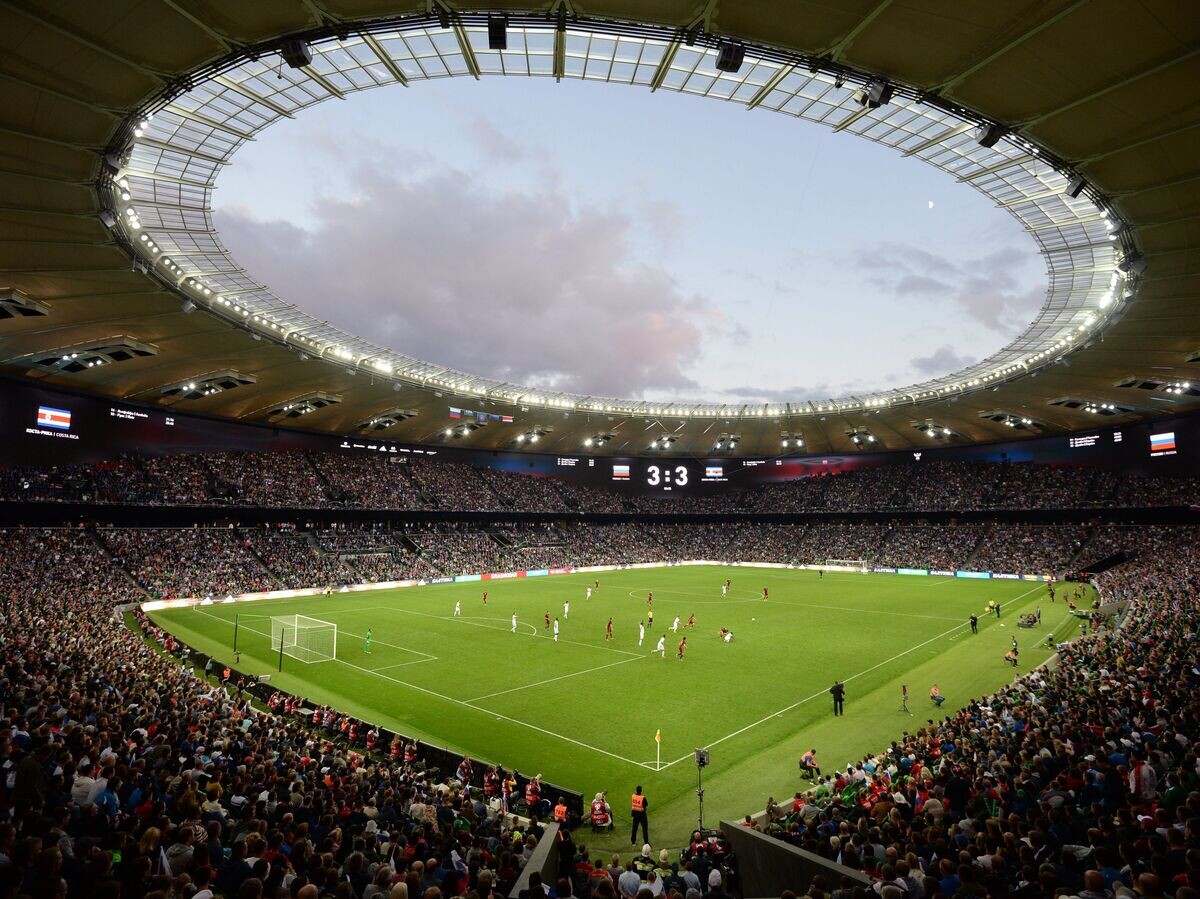    Стадион ФК "Краснодар" во время товарищеского матча между сборными России и Коста-Рики© РИА Новости / Алексей Филиппов