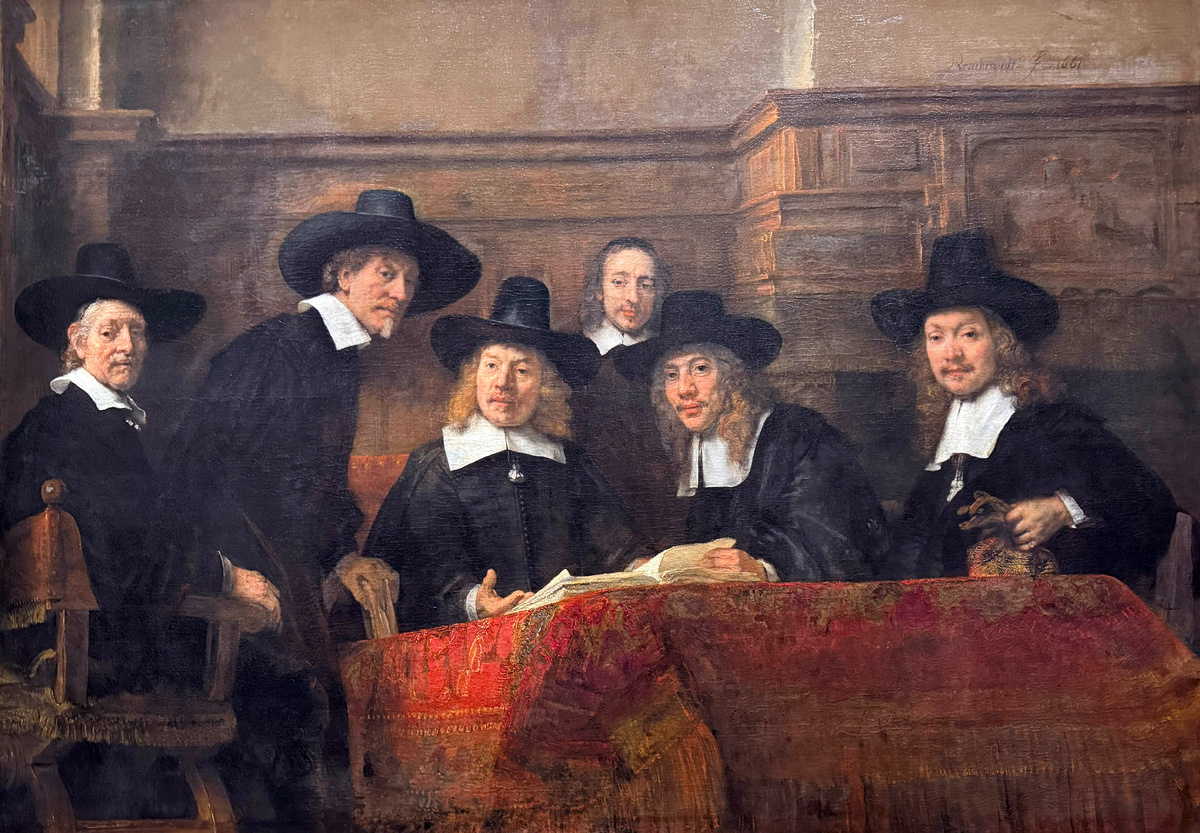 Синдики, Рембрандт, 1662