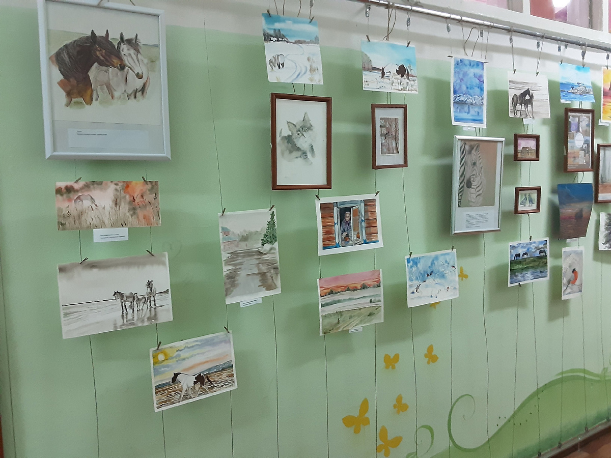 Выставка в сельском клубе пос.Зиняки