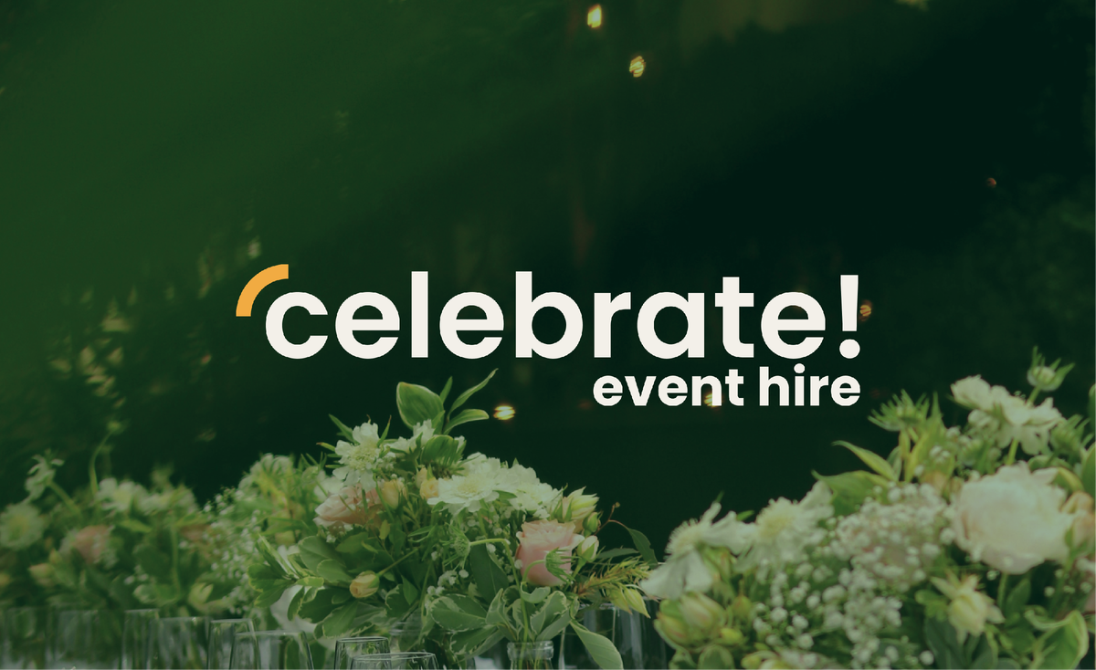Дизайн логотипа для Celebrate Event Hire, разработанный Modernista Creative Studio