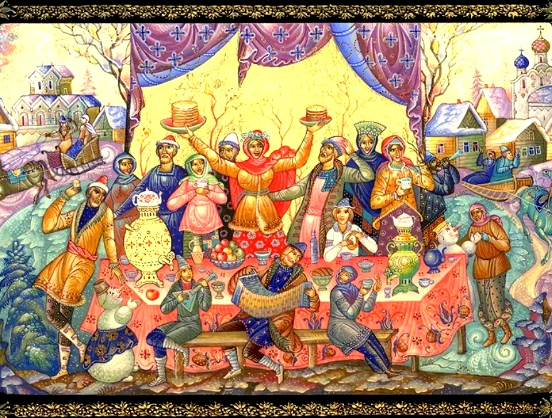 Роспись шкатулки. Палех.