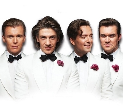 Четверо друзей, образовавших группу "Кватро". Антон Боглевский, Леонид Овруцкий, Антон Сергеев, Денис Вертунов. 