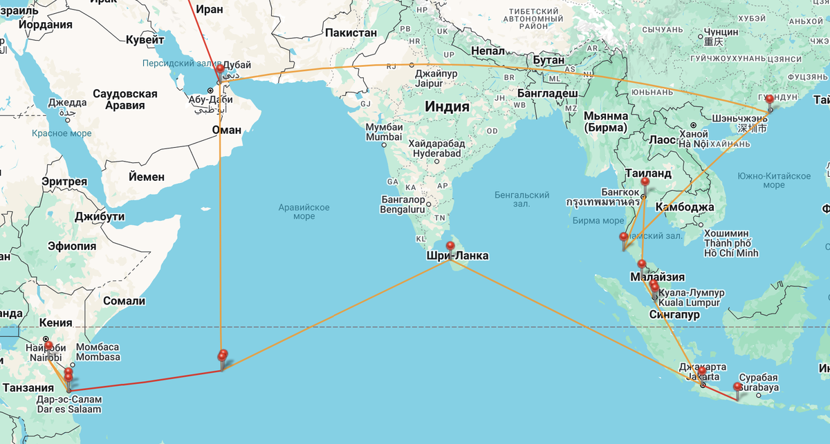 Маршрут той поездки