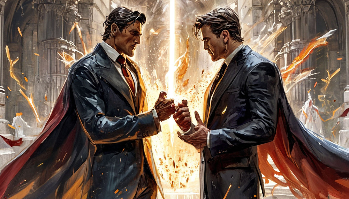 Борьба гениев за добро и зло.