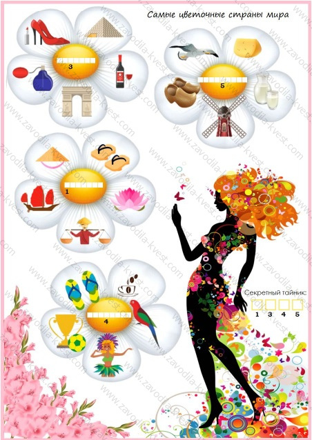 Квест на 8 марта для девочек подростков с поиском подарка «Королева весна» для дома или квартиры - Zavodila-kvest