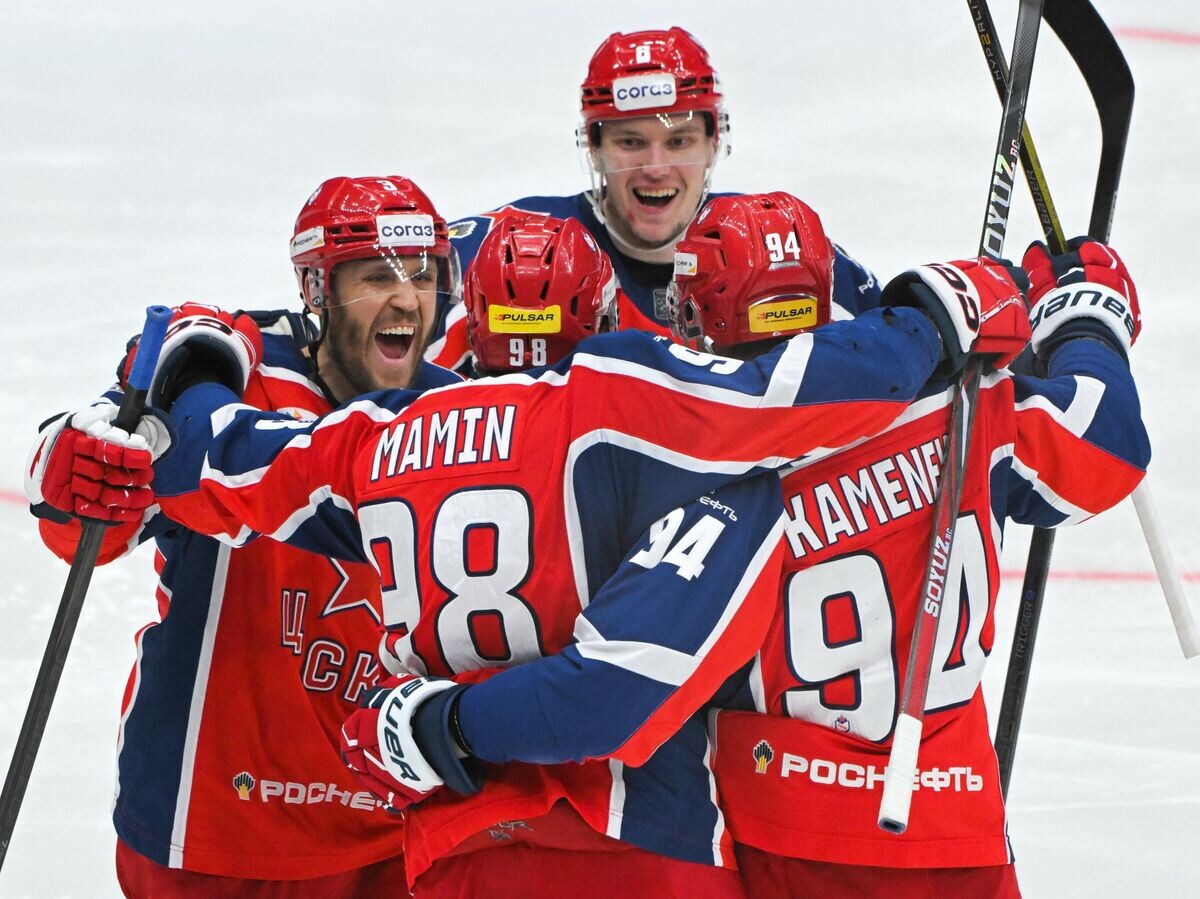    Хоккей. КХЛ. Матч ЦСКА - "Спартак"© РИА Новости / Сергей Гунеев