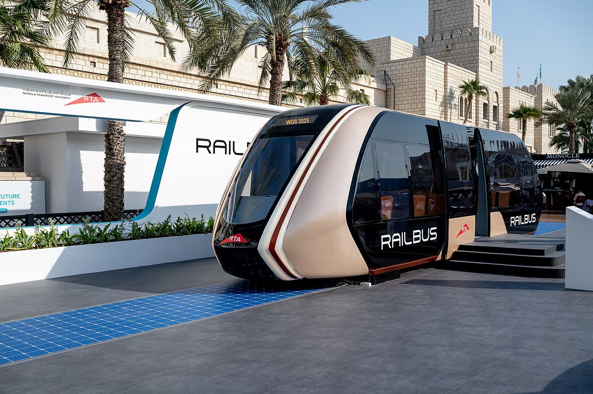 Макет рельсового автобуса RailBus для Дубая. Источник: Khaleej Times