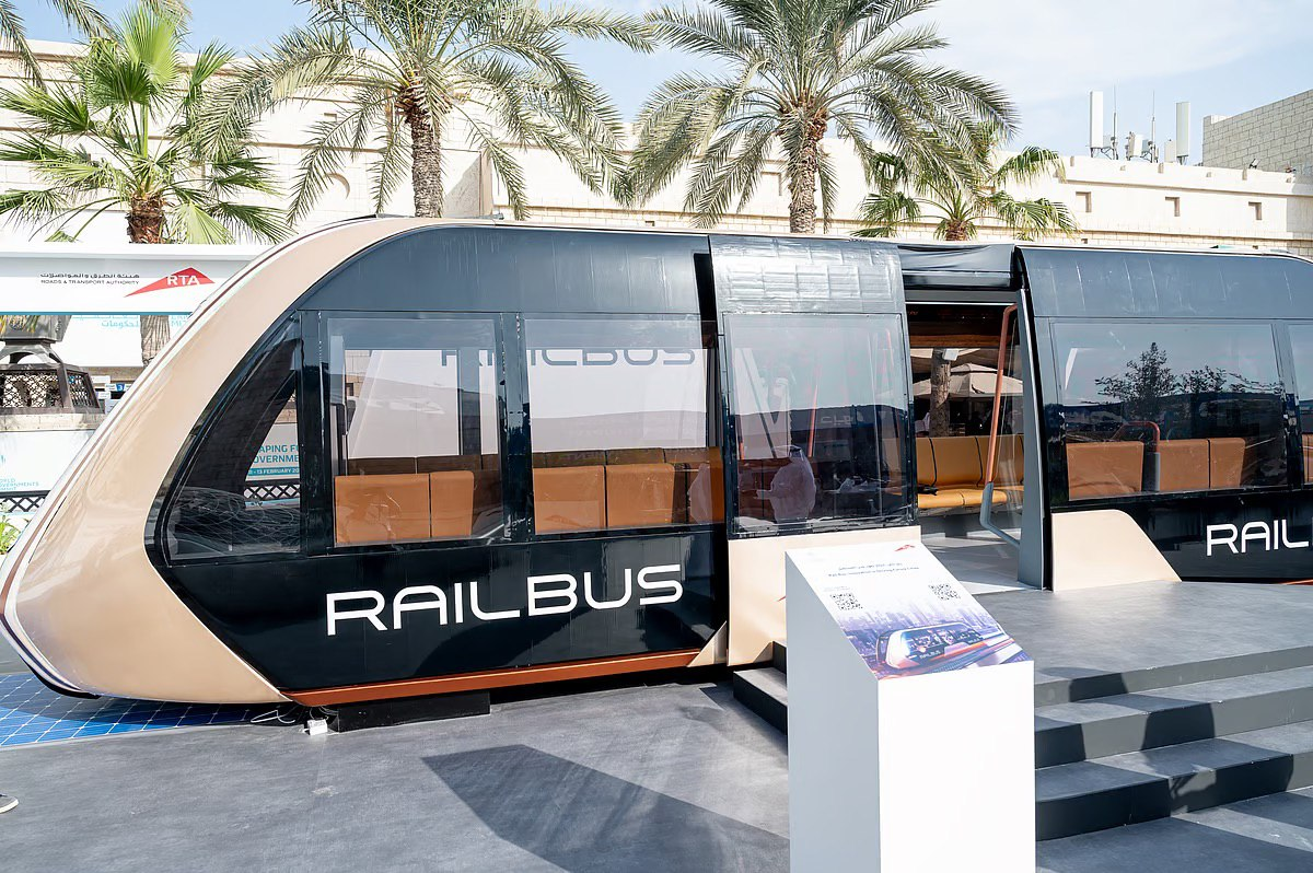 Макет рельсового автобуса RailBus для Дубая. Источник: Khaleej Times