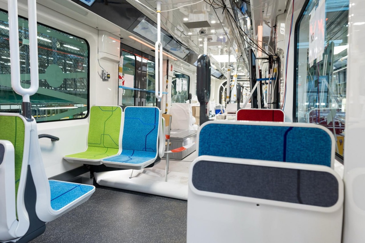  Интерьер поезда серии MF19 для метро Парижа. Источник: Valérie Pécresse/X