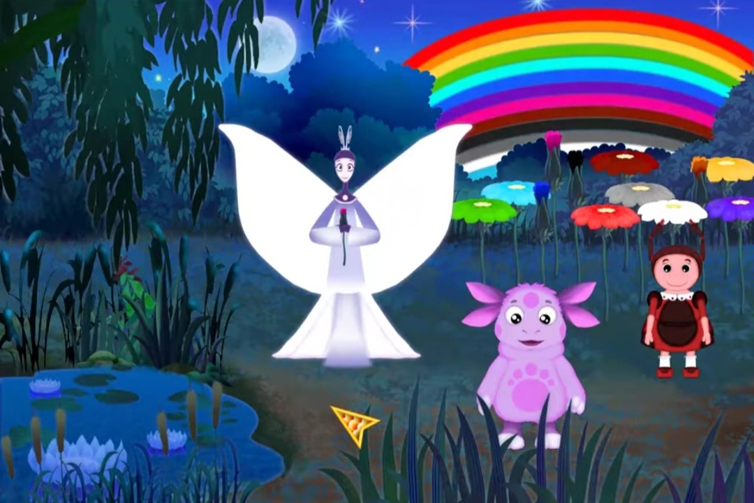 Кадр из игры «Лунтик. Английский язык для малышей».