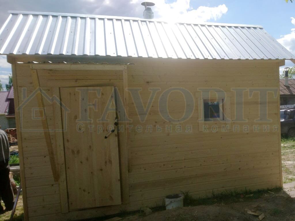 Каркасная баня 2х4 от компании "Фаворит" 