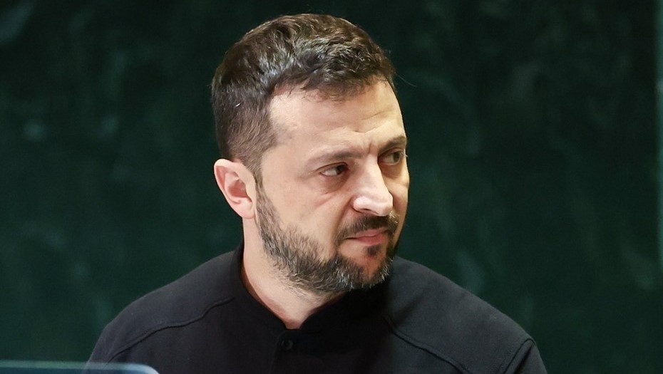    Президент Украины Владимир Зеленский во время выступления на 79-й сессии Генеральной Ассамблеи ООН осенью 2024 года. Автор фото: Валерий Шарифулин / ТАСС