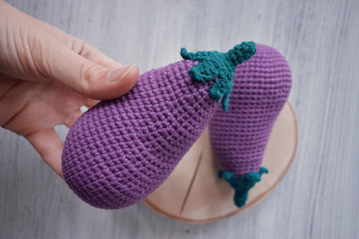 Вязание крючком, как вязать крючком баклажан