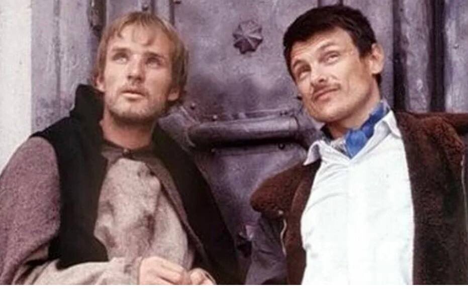 На съемках фильма "Андрея Рублева" с Андреем Тарковским