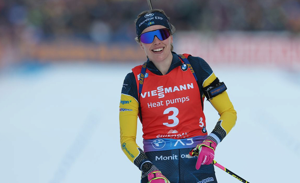 Эльвира Эберг впервые стала чемпионкой мира по биатлону. Фото: соцсети