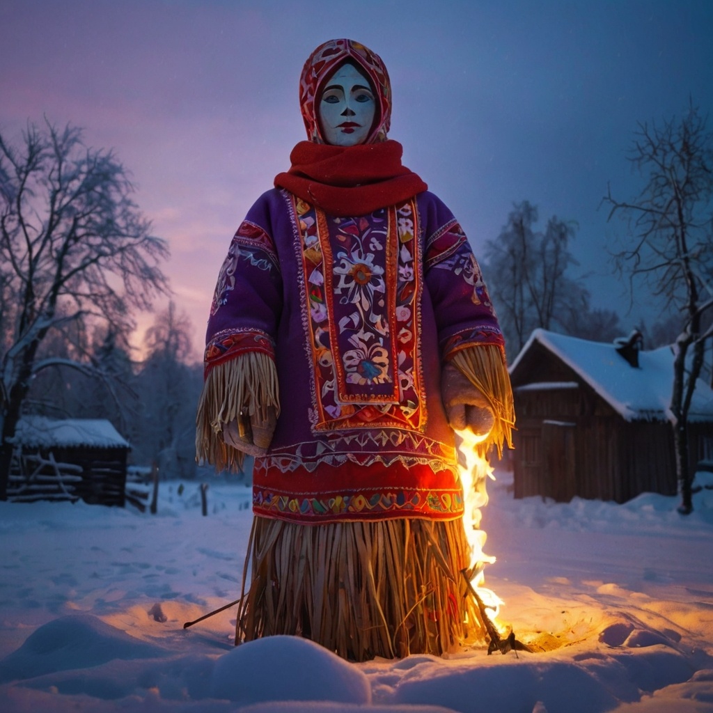 Чучело,которое сжигают вконце праздника. В разных регионах может выглядеть по разному.