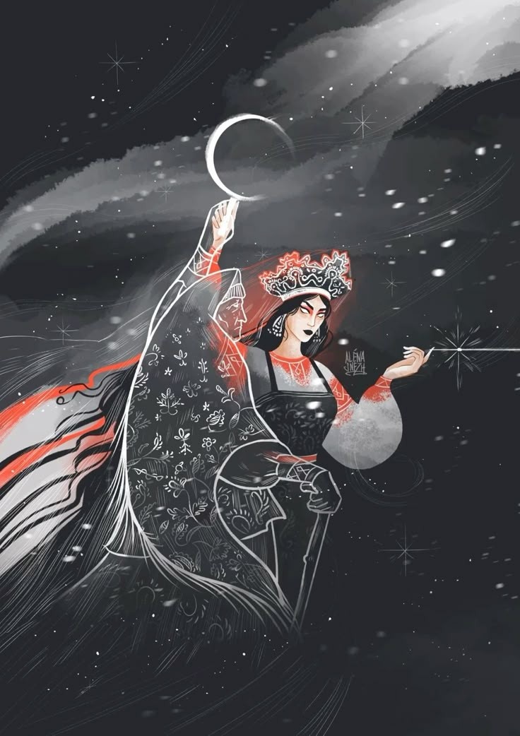 Богиня Морена | Мара | Марена. Иллюстратор: Алёна Соломатина. 