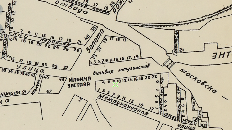 План Первомайского района Москвы  1937 года (1:7500) https://retromap.ru/