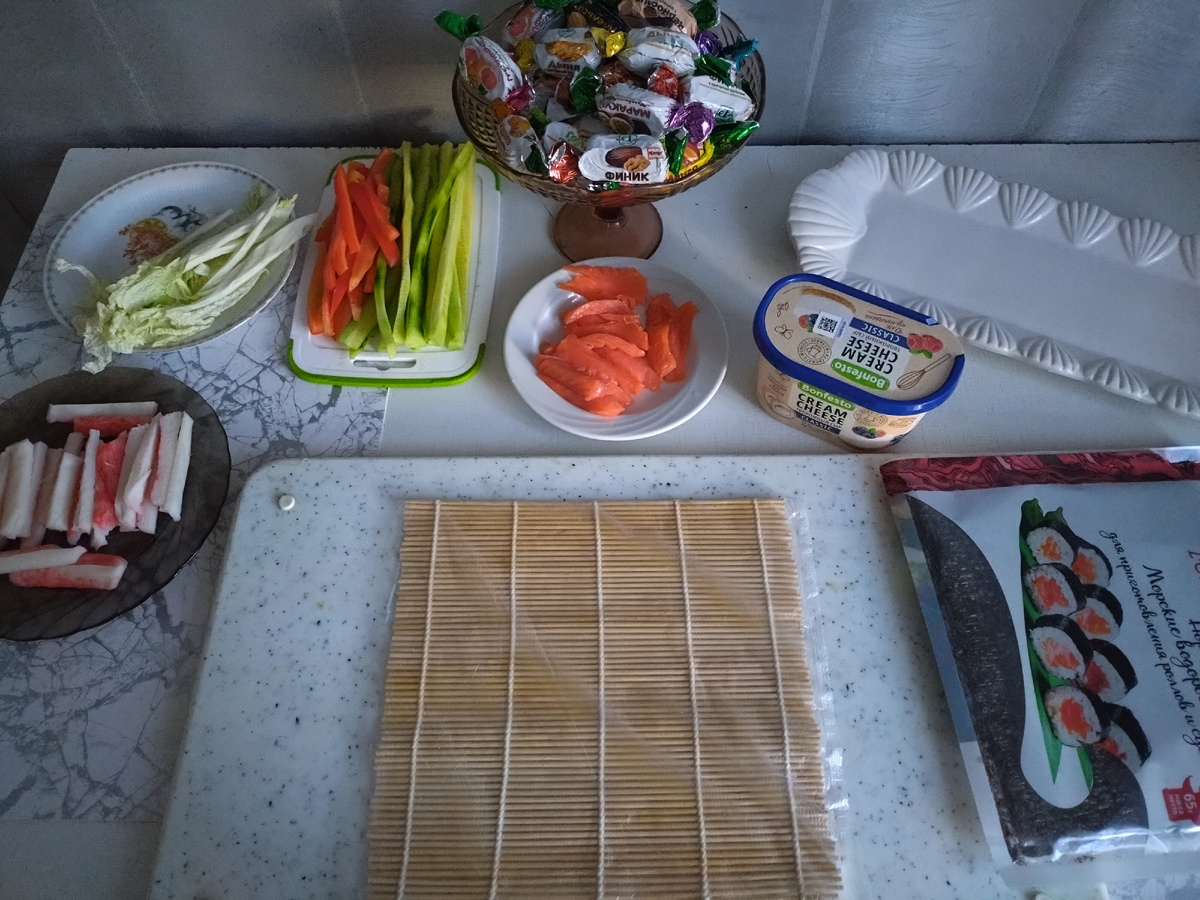 На циновку всегда надеваем пакет _ так удобнее.