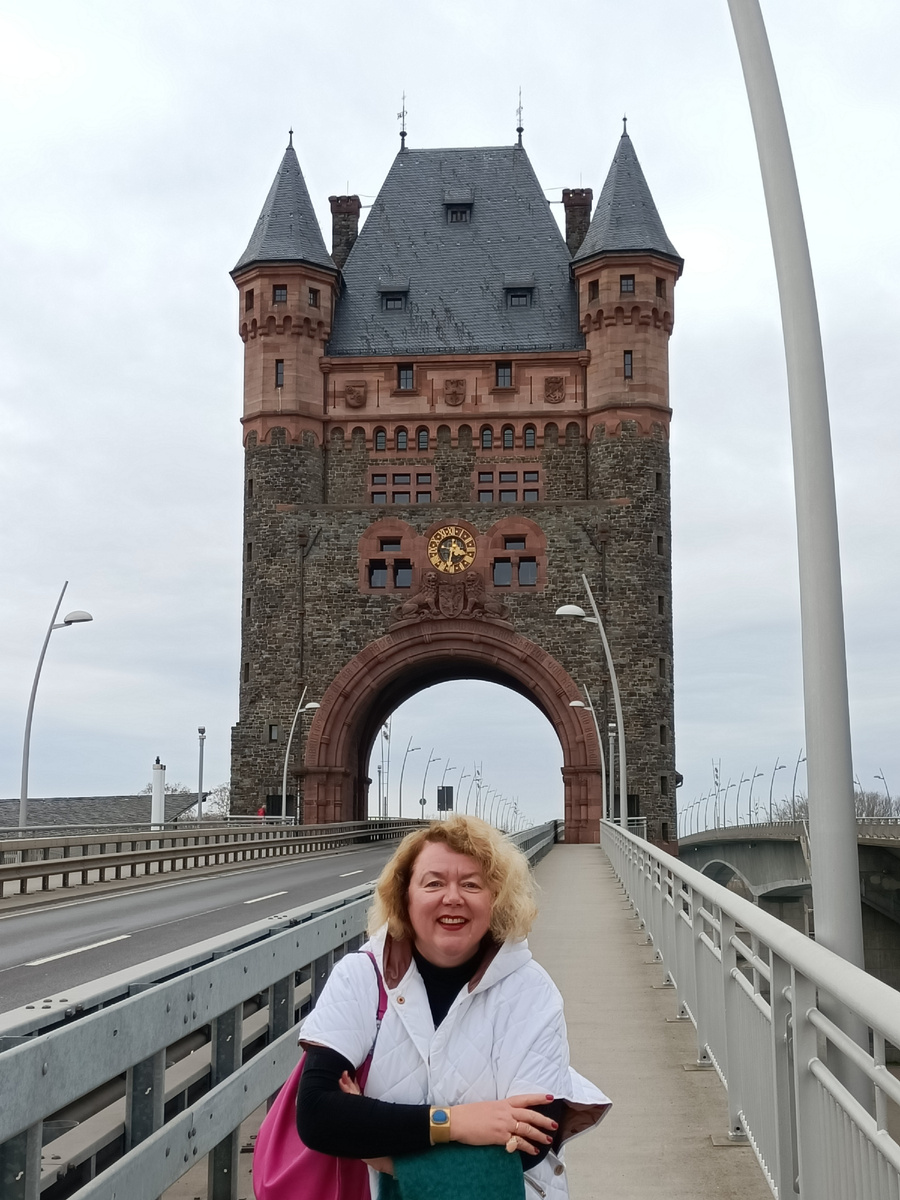 Мост через Рейн в стиле нео романтики. Worms. Германия. Фото автора 