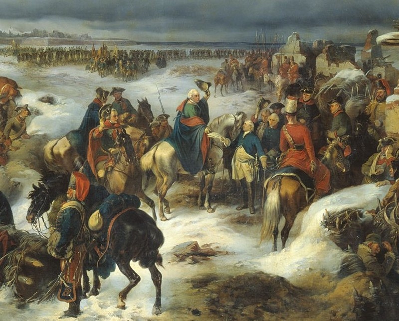 Фрагмент картины Александра Коцебу "Взятие Кольберга".