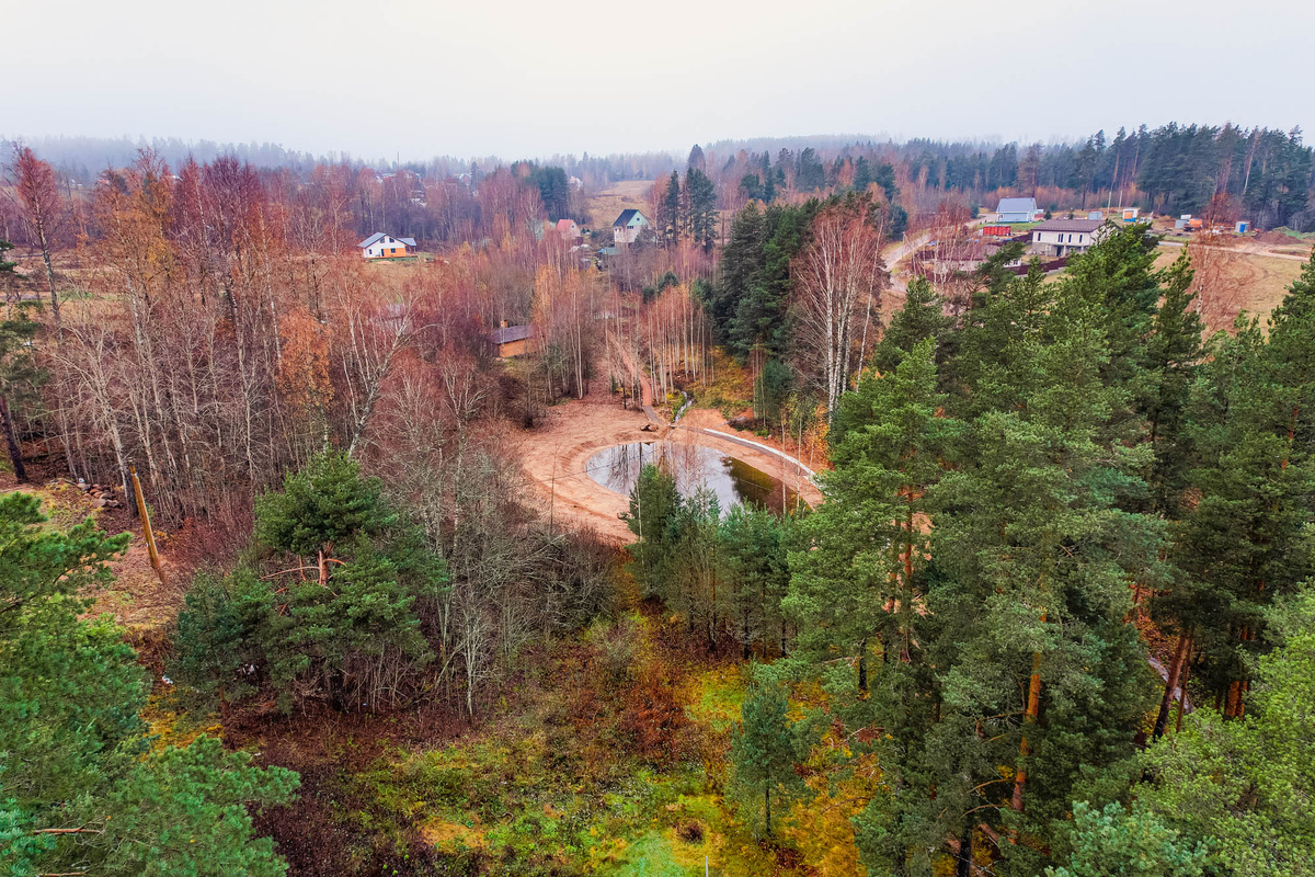 Пейзаж в коттеджном посёлке Сосновские горки от 1-й Академии недвижимости