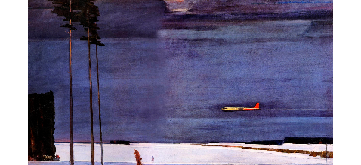 Нисский Г.Г. «По снегу», 1987г.