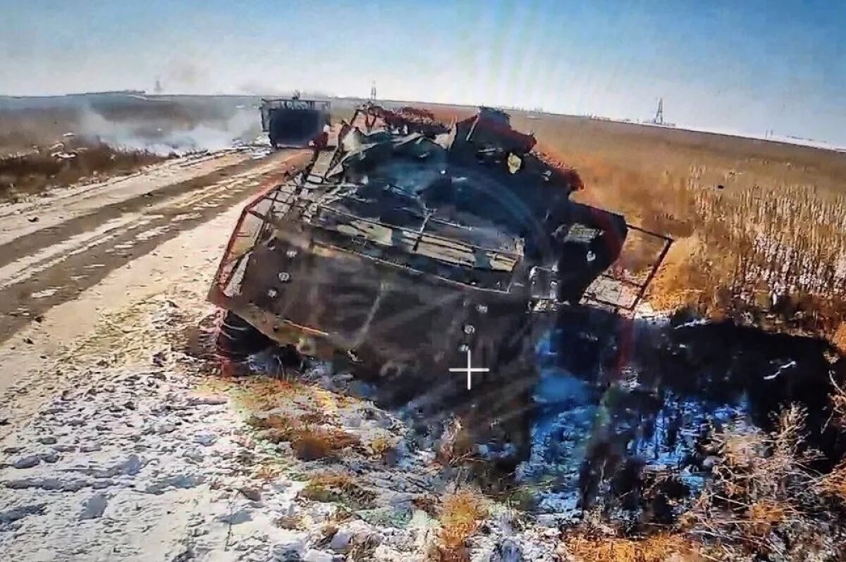    Сожгли пять броневиков.