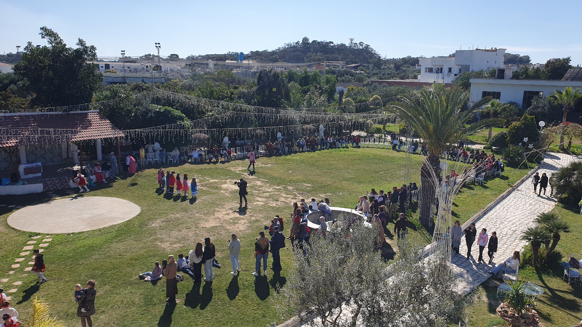 Вид на площадку, где проходила масленица