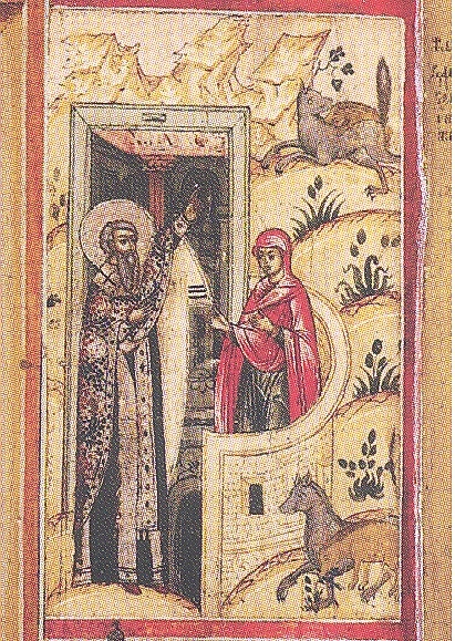 Икона св. Власия из собрания
Де Буара. Фрагмент