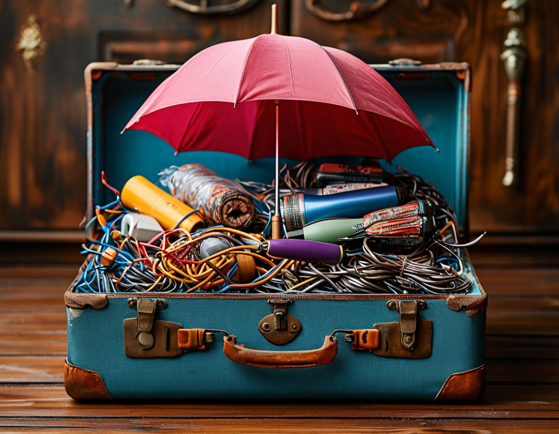 Вот так примерно раньше выглядел мой чемодан)