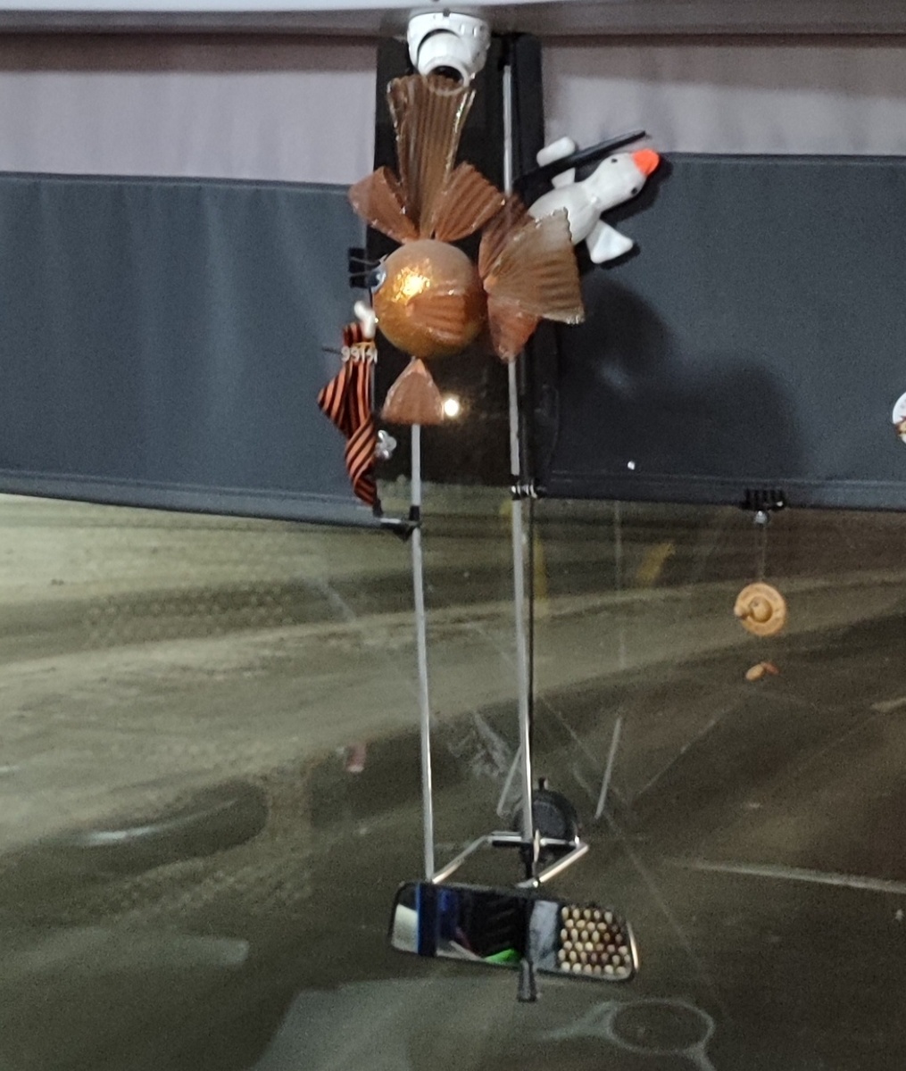 Понравилась рыба-губошлёп, висящая перед водителем)