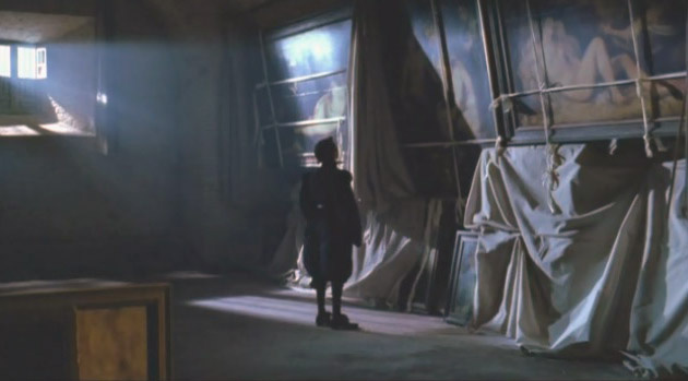 Кадр из фильма, король Филипп 4 в тайной комнате с картинами