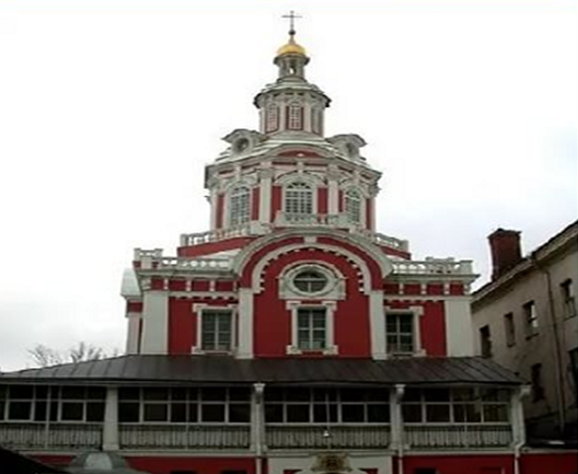 Здания Славяно-греко-латинской академии в Москве
на ул. Никольской.
